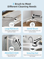 Electric Spin Scrubber, Cordless Shower Scrubber - Image 7