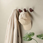 DELITON Coat Hooks Wall Mount, 4 Pack Wood Wall Hooks Rustic Heavy Duty - Image 3
