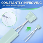 BOOMJOY Toilet Brush and Holder Set, Silicone Toilet Bowl Cleaner Brush - Image 5