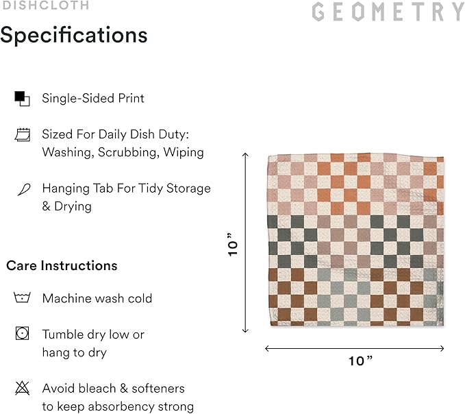 GEOMETRY Kitchen Dish Cloths - Image 6