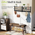 2 Tier Coat Rack Wall Mount - Image 6