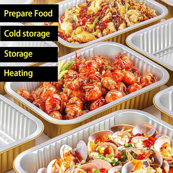 Aluminum foil baking Pans Heavy Duty 2LB Small foil pan 8.5"×6" 20pack - Image 4