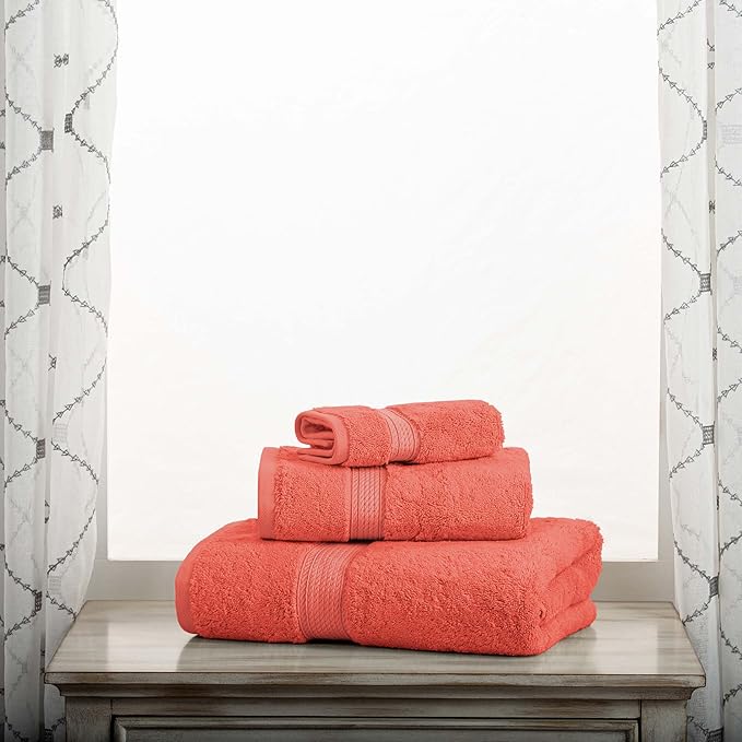 SUPERIOR Solid Egyptian Cotton Towel Set, Hand Towel 20” x 30”, Bath Towel 30” - Image 7