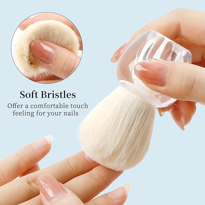 BQAN Nail Dust Brush Nail Art Dust Powder Remover Brush Nail Arts Dust Cleaner - Image 3