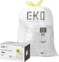 EKO 10.6 Gallon / 35–40 Liter Drawstring Trash Bags, Extra-Strong Leak-Resistant by EKO