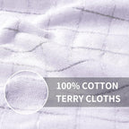 Homaxy 100% Cotton Terry Kitchen Towels, Checkered Designed, Soft and Super - Image 2