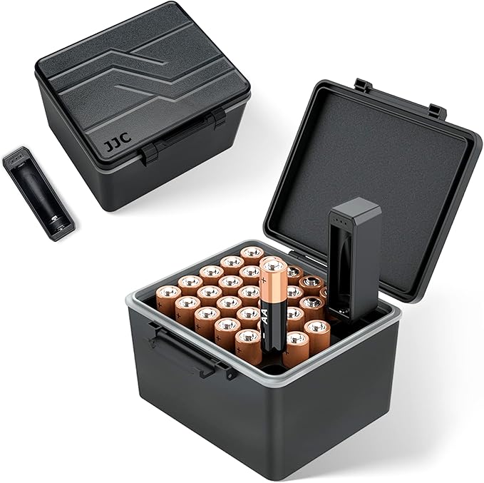 JJC 28 Slots AA Double A Battery Case Holder by JJC