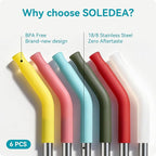 6 Pcs Reusable Metal Straws, Stainless Steel Straws - Image 7