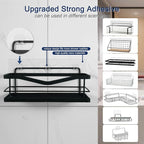 Strong Adhesive Shower Caddy Replacement, 6 Pack No Drill Adhesive Hooks - Image 3