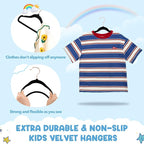 House Day Velvet Kids Hangers 60 Pack, Premium Children Hangers - Image 3