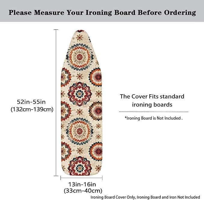 Bohemian Ironing Board Cover Soft Stain Resistant Ironing Board Cover Universal - Image 5