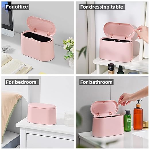 SUBEKYU 0.5 Gal Mini Countertop Trash Can - Image 6