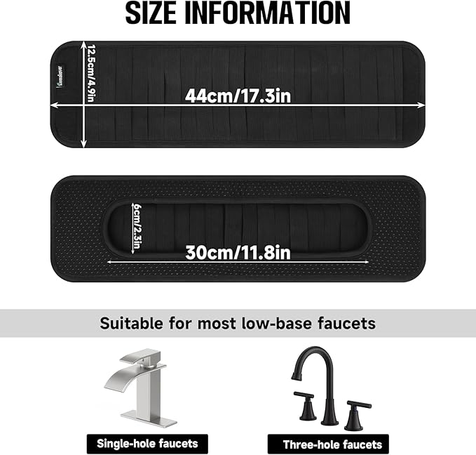 Faucet Mat for Bathroom Sink - Image 3