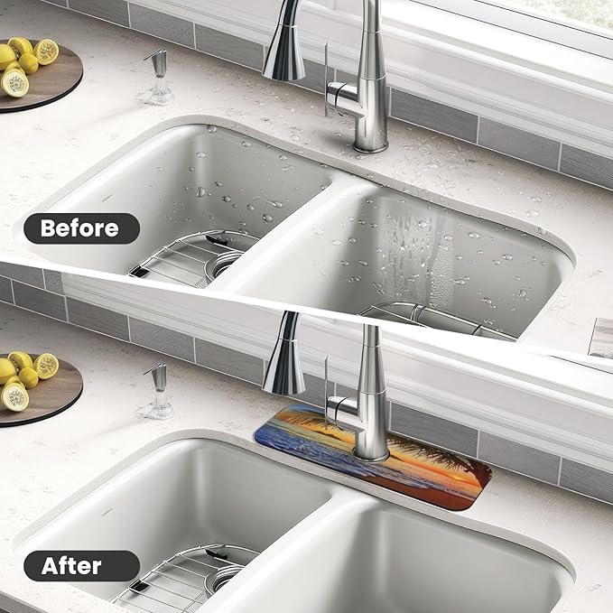 Coco Beach Kitchen sink faucet pad, strong water absorption, anti slip - Image 4