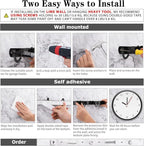 AceMining 2 Pack Black 5 Racks and 4 Hooks Mop and Broom Holder Wall Mount - Image 5