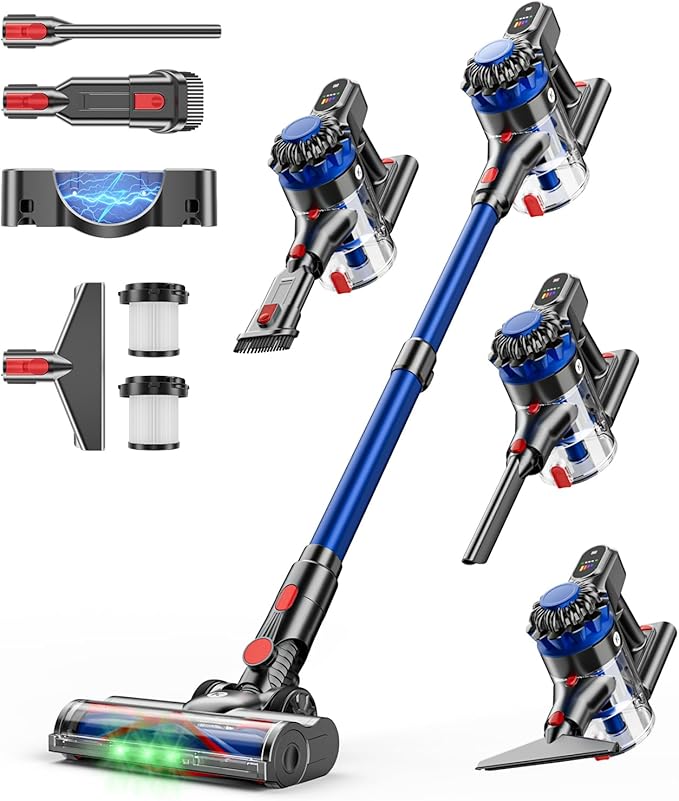 Cordless Vacuum Cleaner, 500W/40Kpa Vacuum Cleaners by KARDVCordlessVacuumCleaner