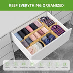 ANTOWIN 4 Pack Expandable Drawer Dividers, 4.7'' High, Extend from 12.2'' to - Image 6