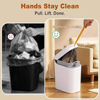 funest Bathroom Trash Can with Lid, Automatic Motion Sensor Trash Can, 3.5 - Image 5