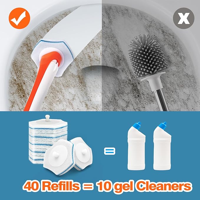 JEHONN Disposable Toilet Bowl Cleaner Wand - Image 4