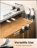 16Pack Cord Organizer, Chfeila Magnetic Cable Management Clips, Adhesive Phone - Image 5