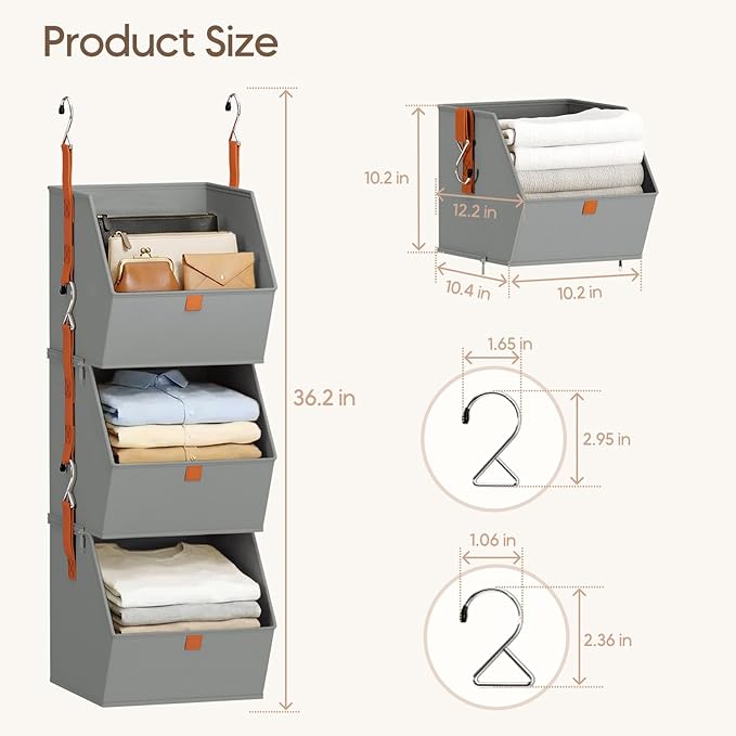 Collapsible Hanging Closet Organizer - Image 6