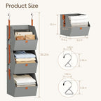 Collapsible Hanging Closet Organizer - Image 6