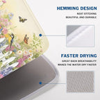 Spring Summer Floral Birds Dish Drying Mat - Image 4