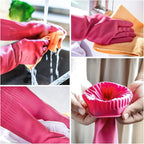 Rubber dishwashing gloves 3 or 6 Pairs - Image 7