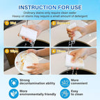 Magic Sponges Cleaning Eraser, 200 Pack 2X Density Stronger Melamine Sponge - Image 4