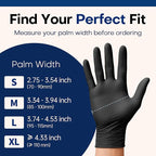 Medical Soft Max™ Black Nitrile Disposable Gloves, Latex-Free & Powder-Free - Image 6