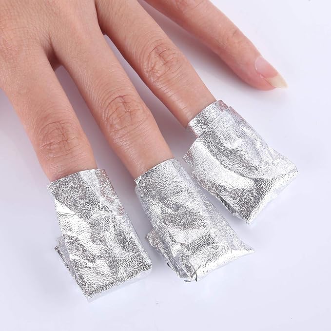 BTYMS 400 Pcs Gel Nail Polish Remover Wraps Nail Foil Wraps Soak Off Cotton - Image 6