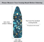 Blue Leaves Ironing Board Cover and Pad, Resist Scorching and Staining - Image 5