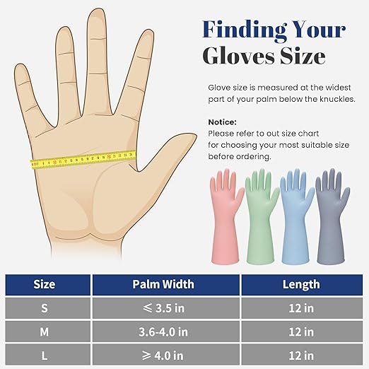 Rubber Kitchen Dishwashing Gloves - Image 7