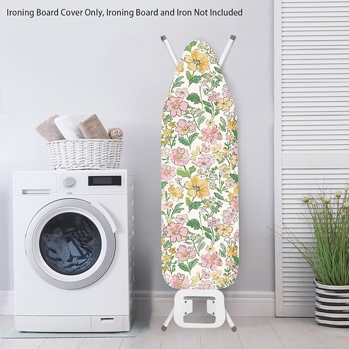 Painting Flower Ironing Board Cover Large Extra Wide Table Top Ironing Board - Image 3