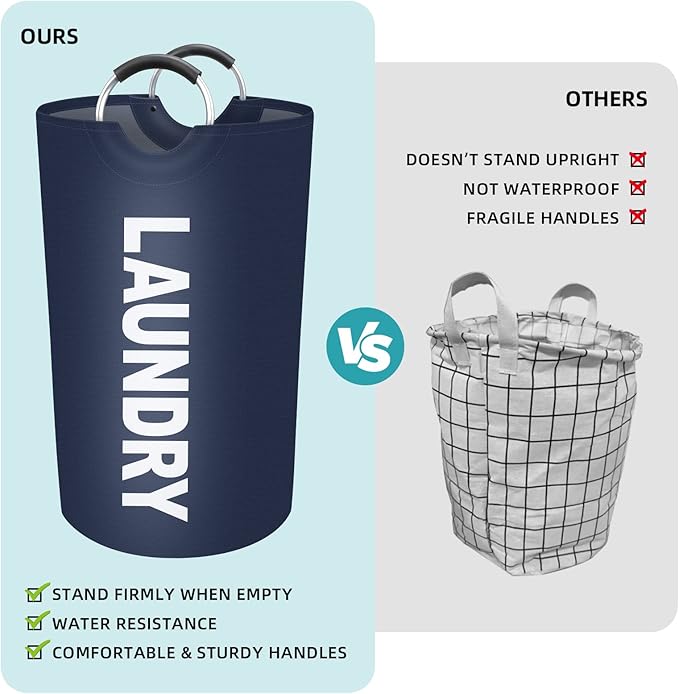 StorageRight 75L Large Laundry Basket, Laundry Hamper, Dirty Clothes Hamper - Image 4
