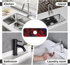 Red marble Kitchen sink faucet pad, strong water absorption, anti slip - Image 8