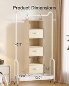Pipishell 6-Shelf Hanging Closet Organizer, - Image 3
