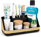 Gold Toothbrush Holders for Bathrooms Countertop Organizer by GFWARE