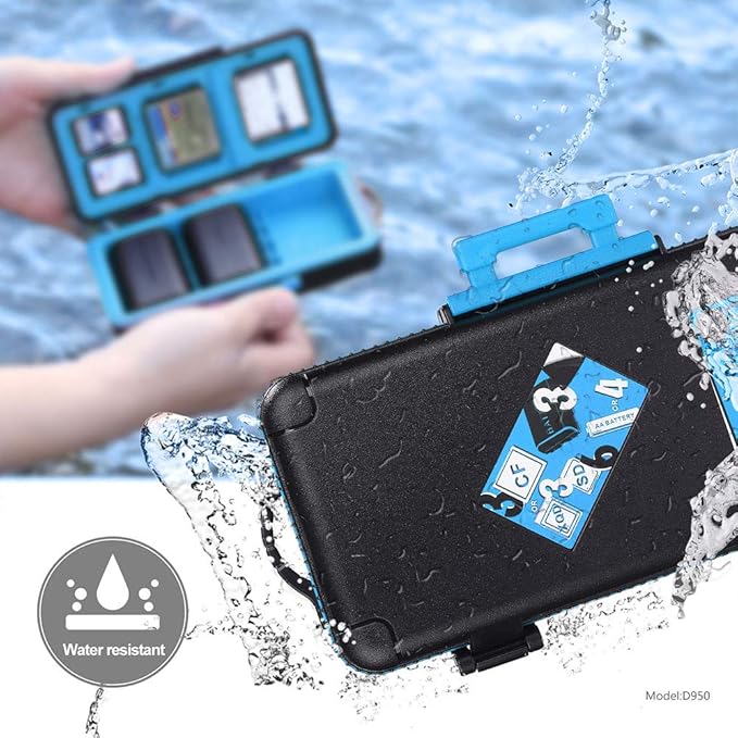 LENSGO Camera Battery Memory Card Case, Memory Card Hard Protector Case - Image 6