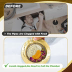 Mudder 3 Pcs Kitchen Sink Drain Strainer and Stopper Stainless Steel Garbage - Image 6