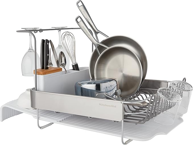 KitchenAid Full Size Compact to Full Capactiy Expandable Rust Resistant Dish - Image 4