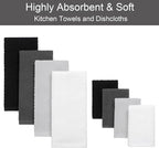 100% Cotton Kitchen Towels and Dishcloths Set - Image 2