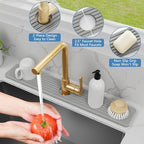 24'' Longer Faucet Mat for Kitchen Sink Stone Faucet Mat for Kitchen Sink - Image 4