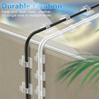 60 PCS XHF 5/8” Adhesive Cable Wire Clips Clear, Outdoor Christmas Light Clips - Image 7