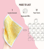 Swedish Dishcloths for Kitchen, 5 Pack Reusable Paper Towels Washable, Super - Image 4