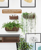 AceList Wall Hanging Basket, Boho Style Hand-Woven Hanging Storage Baskets - Image 6