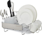 KitchenAid Compact Satin Wire Rust Resistant, Expandable Dish Rack - Image 3