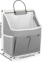 Wall Hanging Storage Bag Cotton Linen Hanging Storage Basket - Image 2
