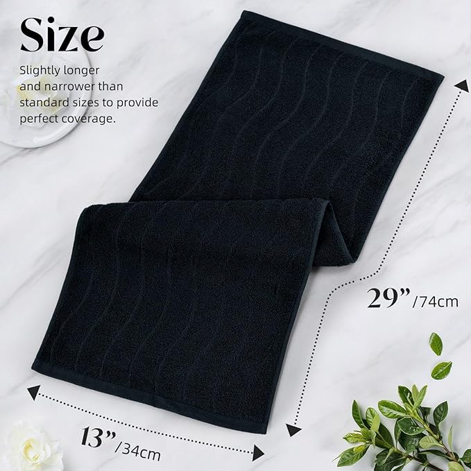 Hand Towels with Wavy Jacquard - Image 6