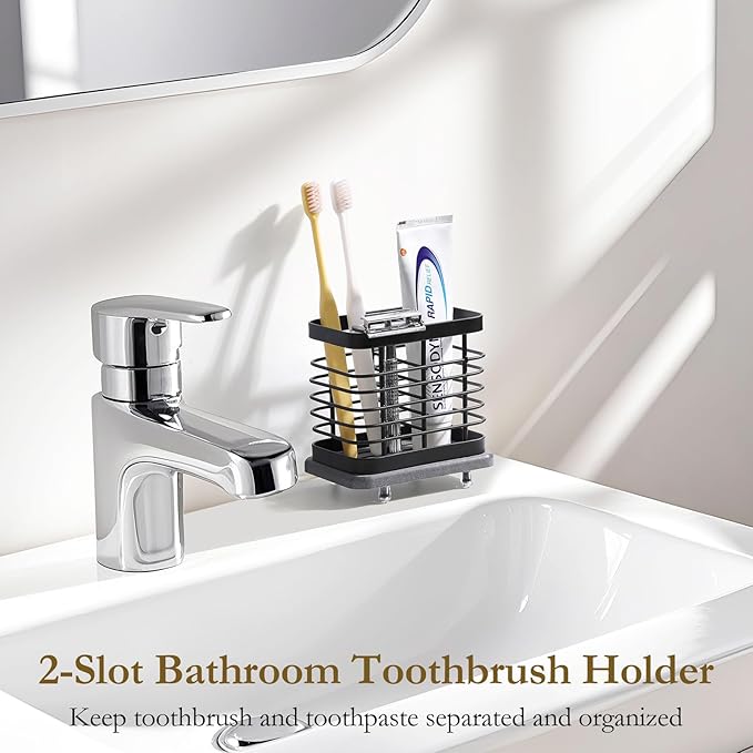 Shinowa Fast-Dry Wall Mounted Toothbrush Holder - Image 2